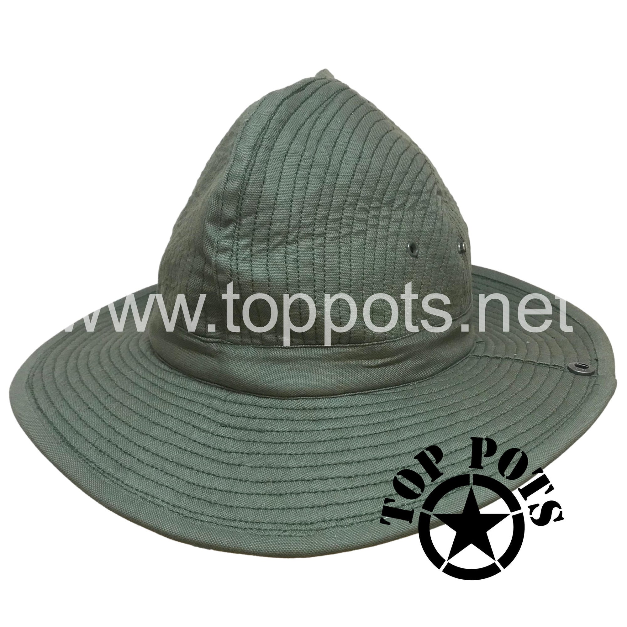 Vietnam War French Army Reproduction Algeria Indochina Campaign Cotton Twill Tropical Uniform Jungle Green Bush Hat