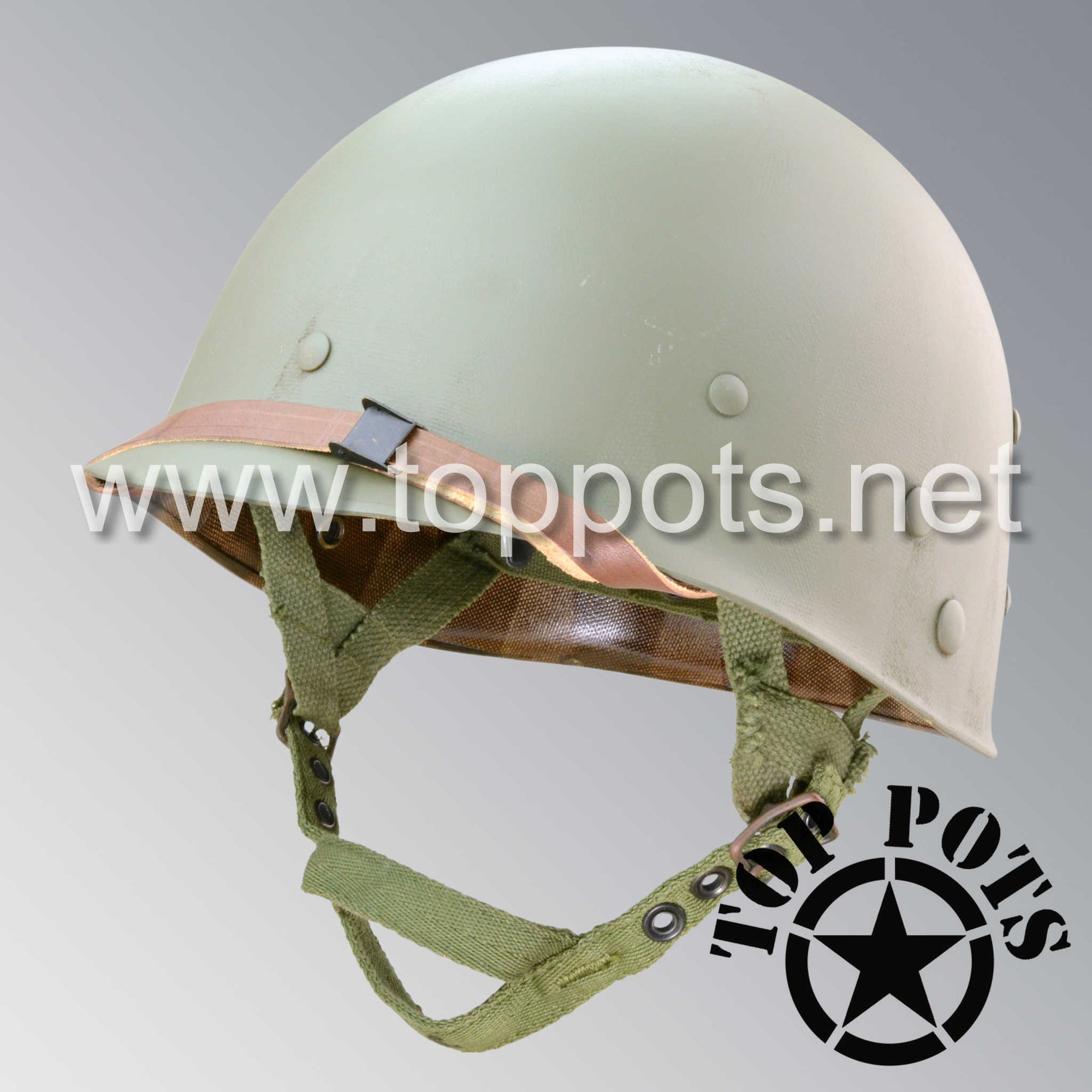 Vietnam War US Army Restored Original P55 M1C Paratrooper Airborne Helmet Liner
