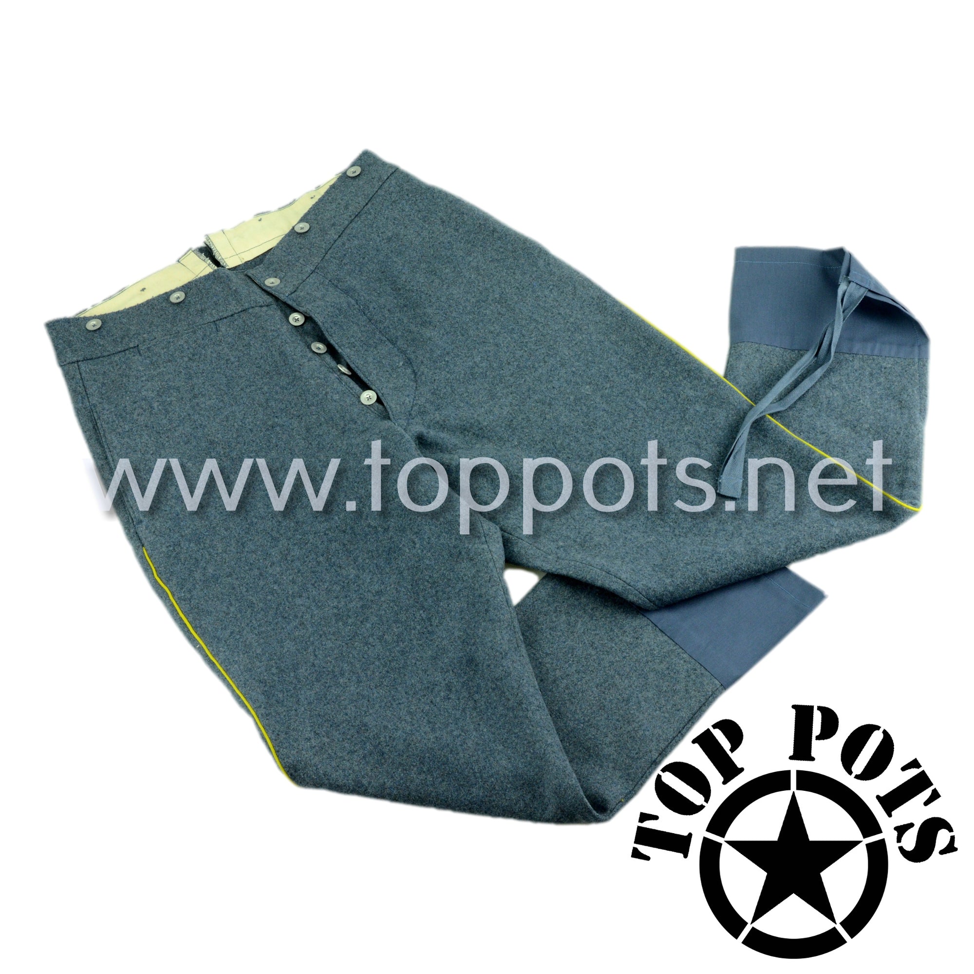 WWI French Army Reproduction Model 1915 Horizon Blue Wool Uniform Pants – Trouser Bleu Horizon M15