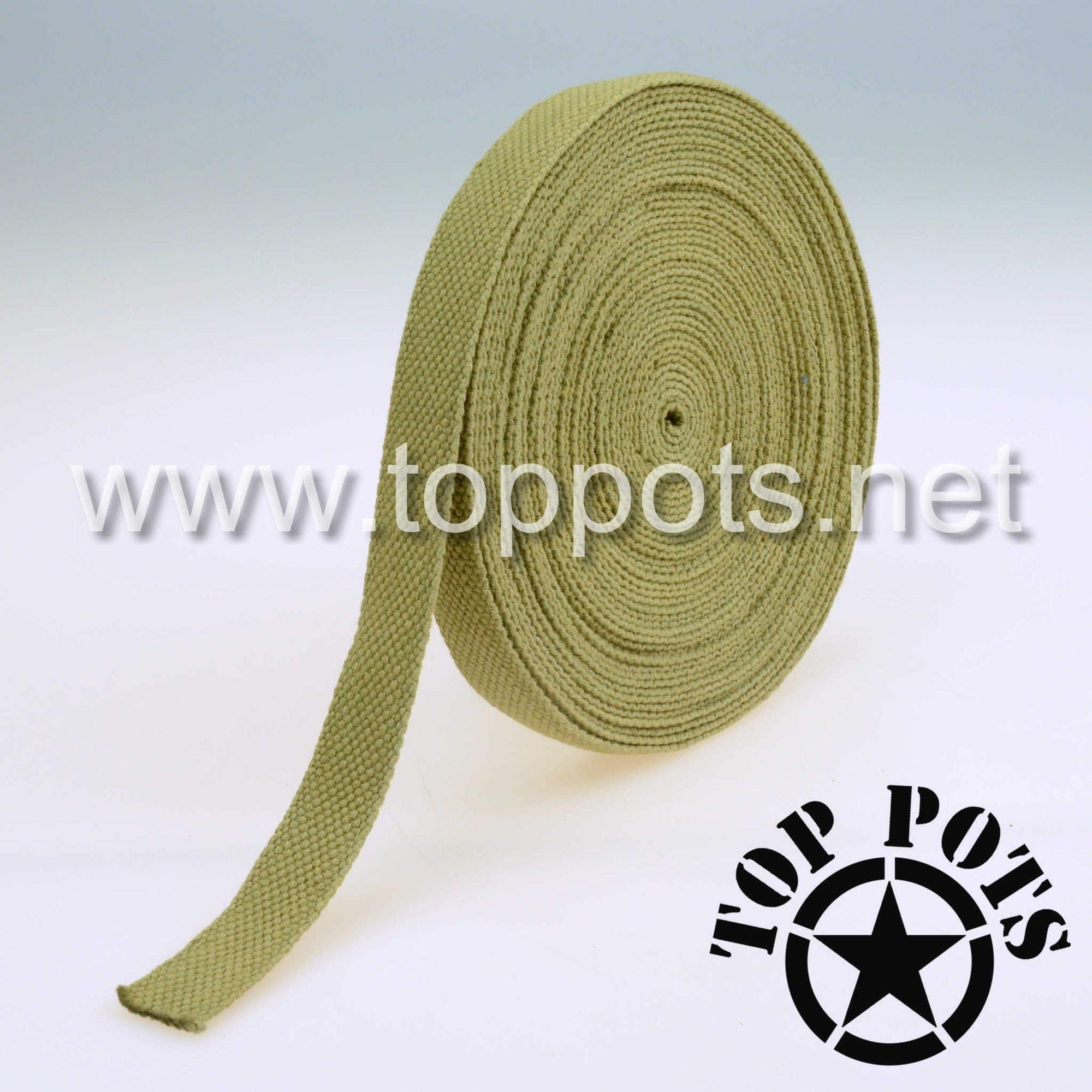WWII US Army M1C Paratrooper Helmet Liner Cotton Olive Drab 3 A Strap Webbing - Shuttle Loom