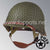 WWII US Army Restored Original M1C Paratrooper Airborne Helmet Swivel Bale Shell and Liner with OD 7 Net