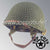 WWII US Army Aged Original M2 Paratrooper Airborne Helmet D Bale Shell and Liner with 101st Airborne Reconnaissance Recon Platoon Emblem with Net