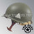 WWII US Army Reproduction M2 Paratrooper Airborne Helmet D Bale Shell and Liner with 81st AAAB Emblem