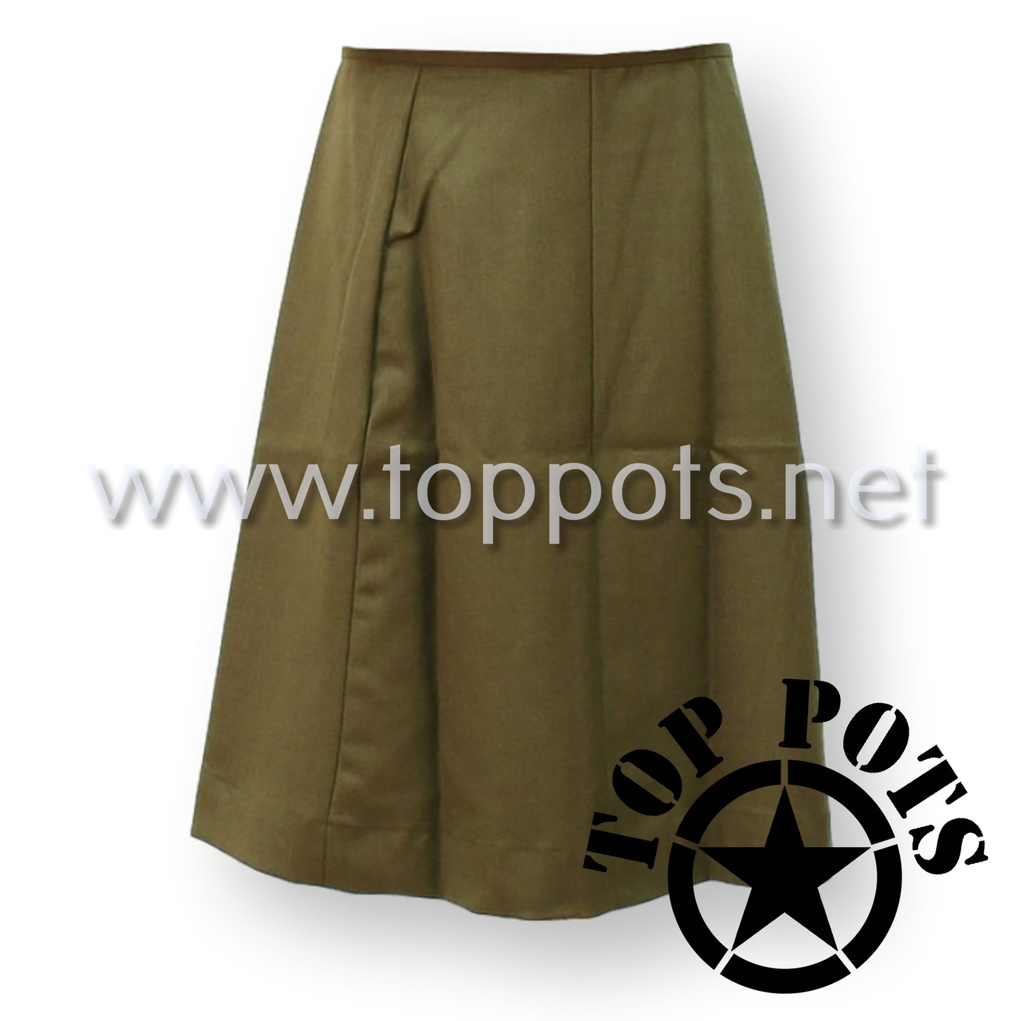 WWII US Army Reproduction Olive Drab Wool WAC Enlisted Uniform – Skirt