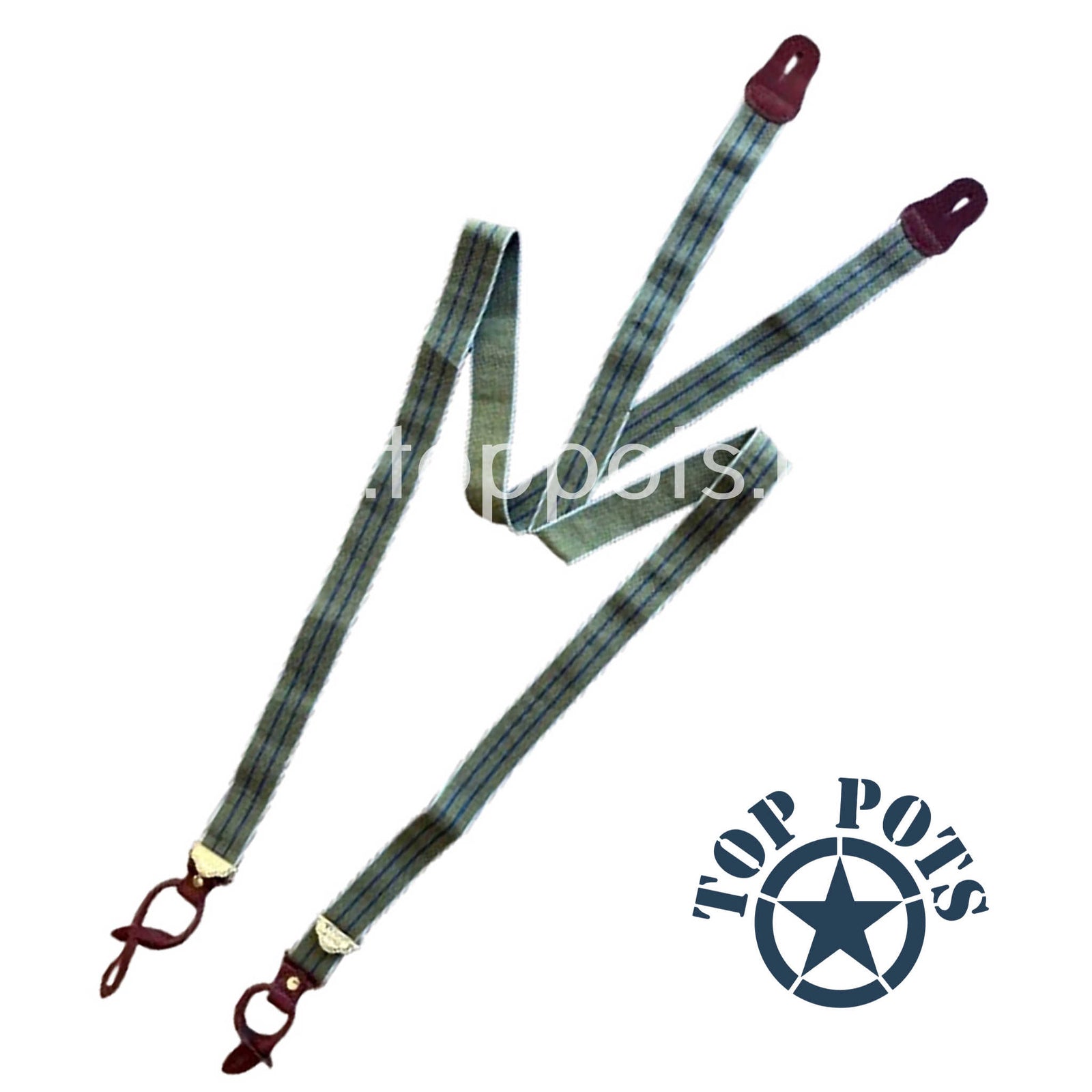 WWII Canadian Army Reproduction Enlisted Uniform Battledress Trouser Suspenders