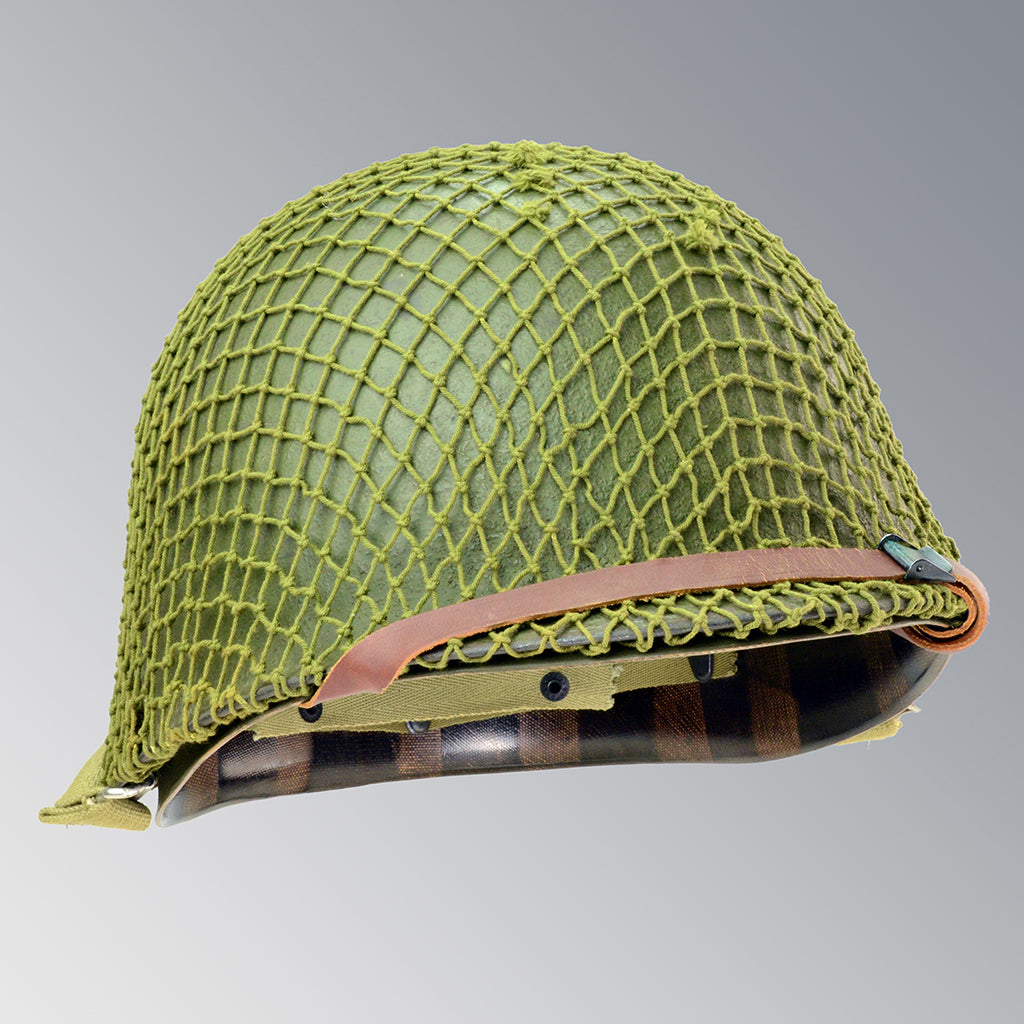US WWII M1 Infantry Helmet with OD 3 Net Schlueter