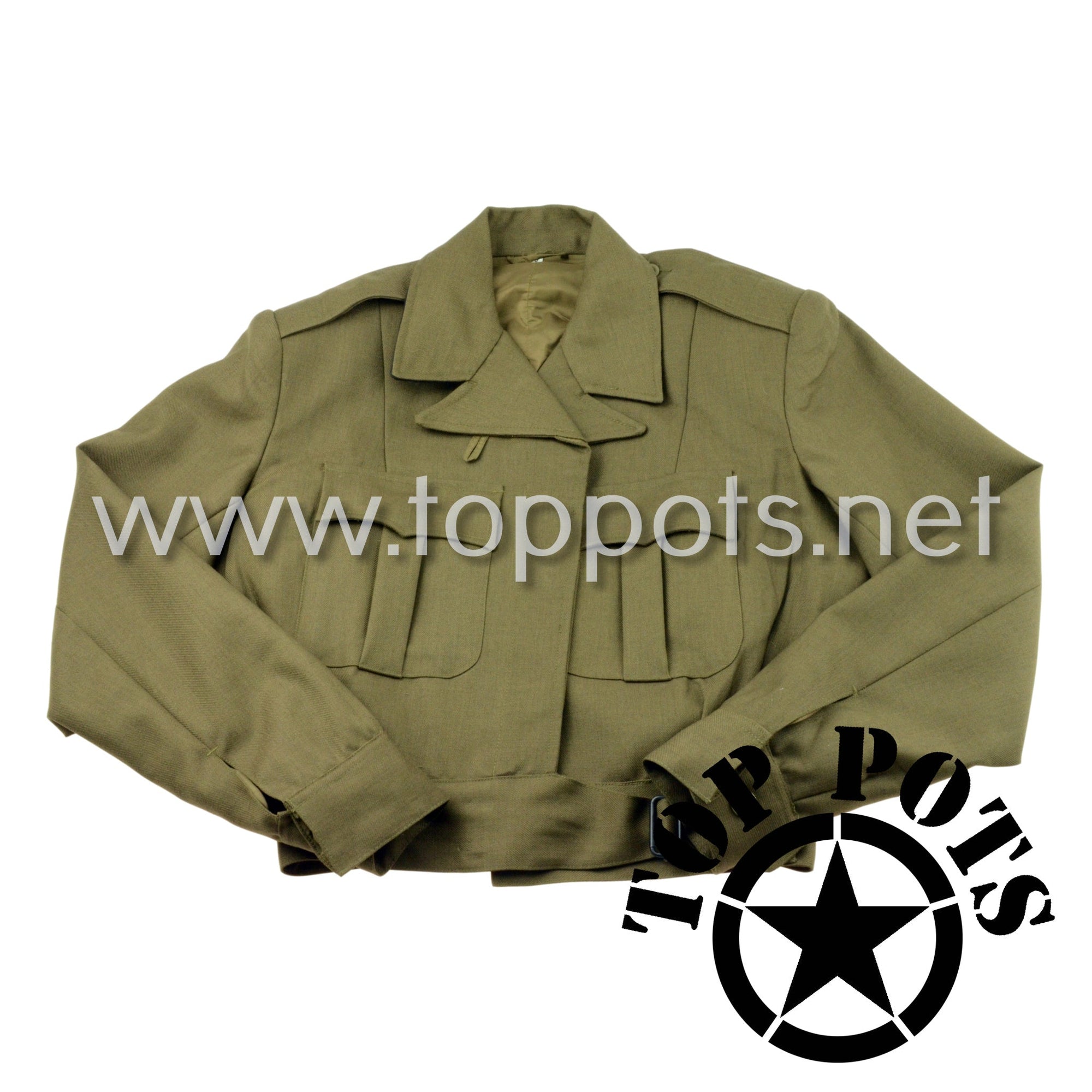 Western Costume - WWII US WAC Olive Drab Wool WAC Enlisted Uniform Ike Jackets & Trousers (34 Jackets and 7 Pants)