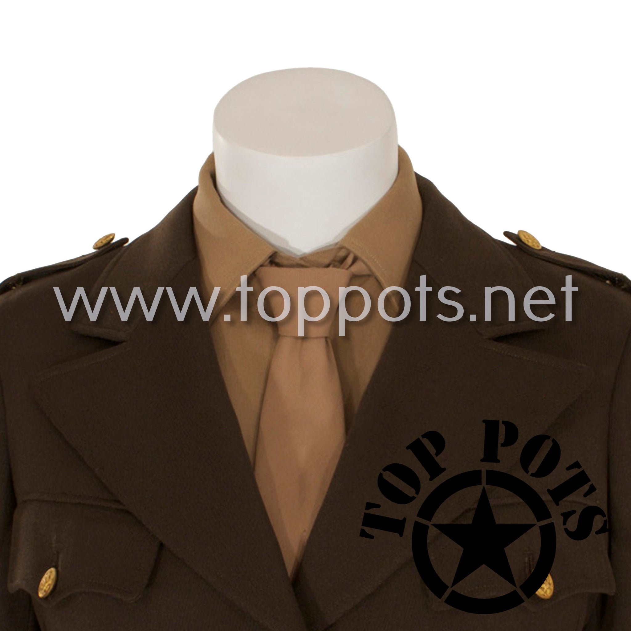 WWII US Army Reproduction Chocolate Wool Elastique WAC Officer Uniform - Top Pots - WWII US M-1 Helmets, Liners and Reproduction Uniform Sales WWII US Army Reproduction Chocolate Wool Elastique WAC Officer Uniform - Top Pots - WWII US M-1 Helmets, Liners and Reproduction Uniform Sales