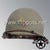 WWII US Army Aged Original M1 Infantry Helmet Fix Bale Shell and Liner with 10th Armored Division Emblem