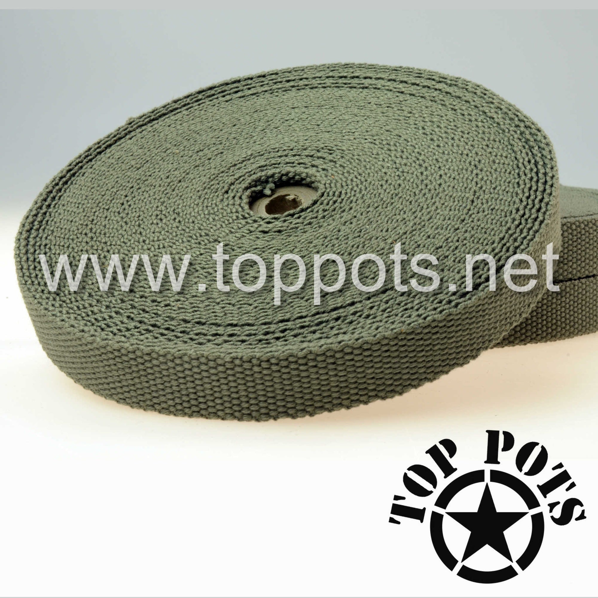 WWII US Army M1C Paratrooper Helmet Liner Cotton Olive Drab 7 A Strap Webbing - Needle Loom (10 Diamond)