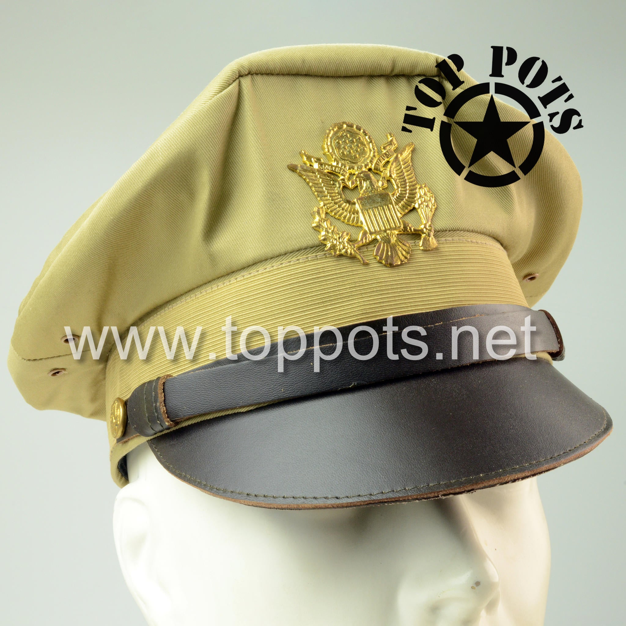 WWII WW2 US Navy Senior Men's Officer Visor Embroidered Hat Caps  Reproduction