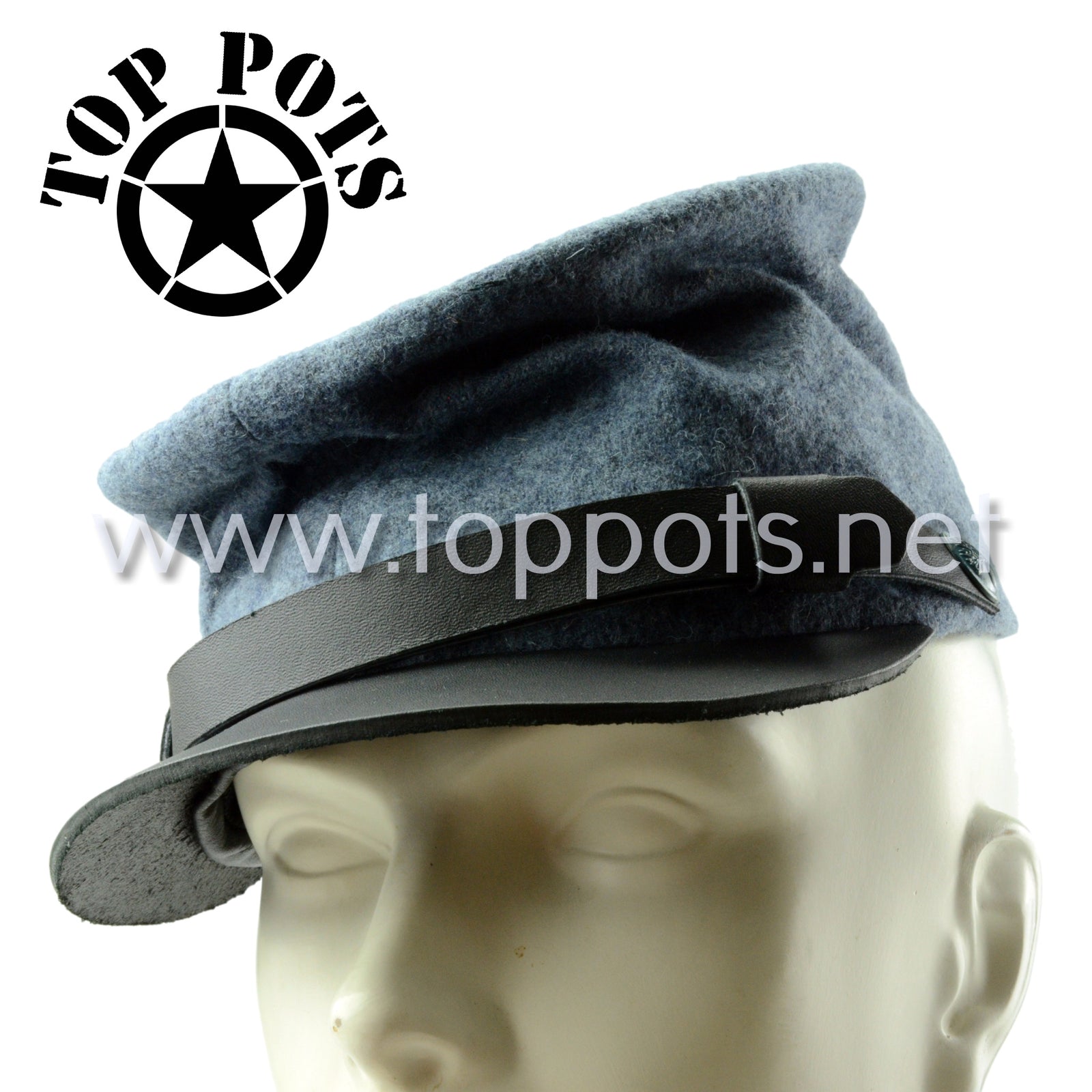WWI French Army Reproduction Model 1915 Horizon Blue Wool Uniform Kepi - Kepi M15 Bleu Horizon