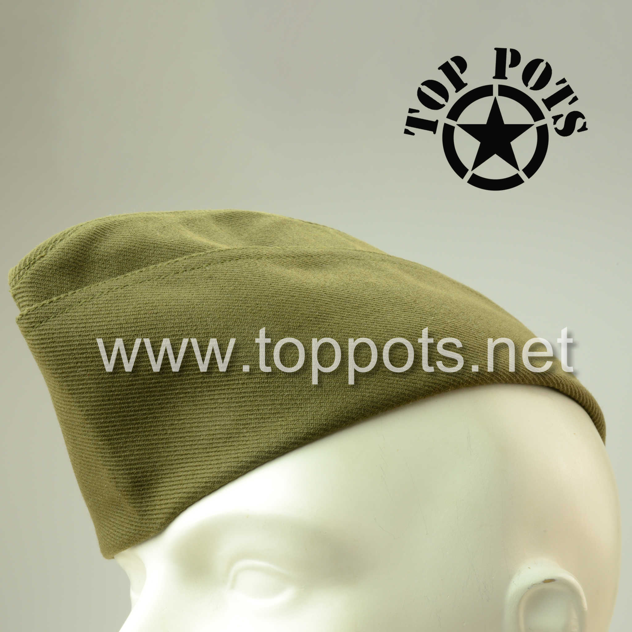 WWI US Army Reproduction American Doughboy Wool Officer Uniform Whipcord Overseas Side Cap