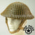 WWII Australian Army Reproduction MKII MK2 Enlisted Brodie Helmet with Reproduction Helmet Net – Field Textured Finish