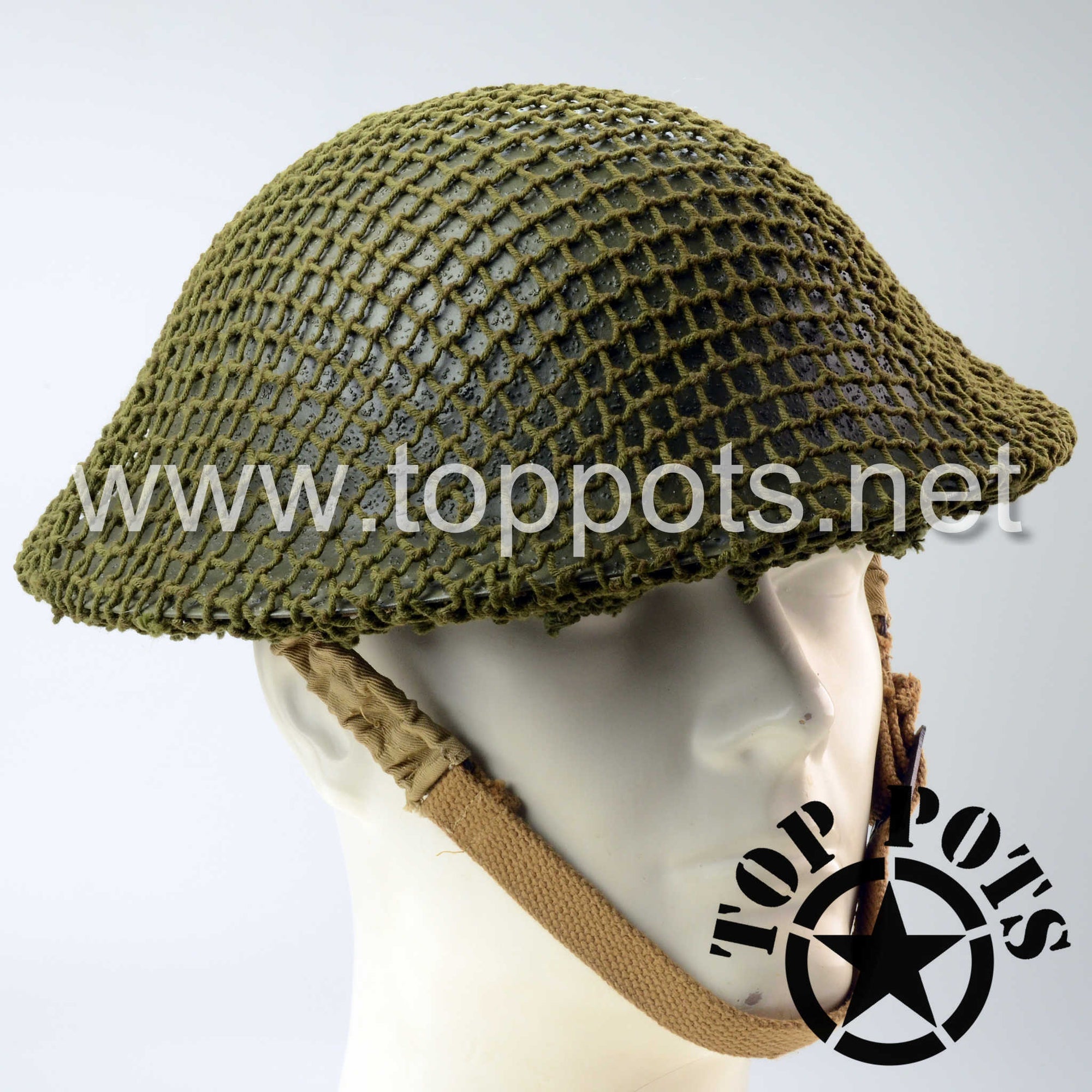 WWII British Army MKII Brodie Helmet and Liner Restoration Service