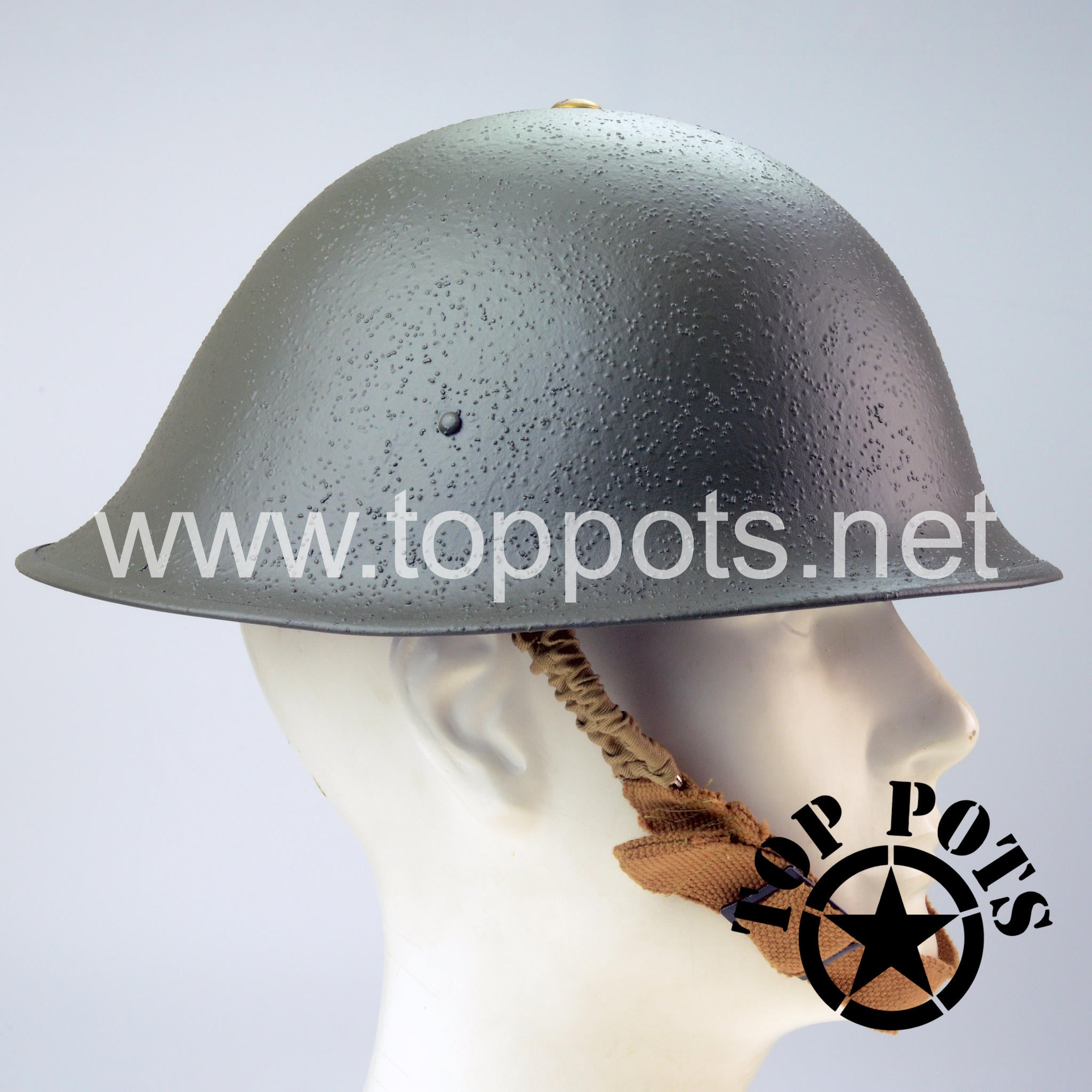 british army motorcycle helmet WWII British Army Reproduction MKIV MK4 Enlisted Turtle Helmet – Field - Top Pots