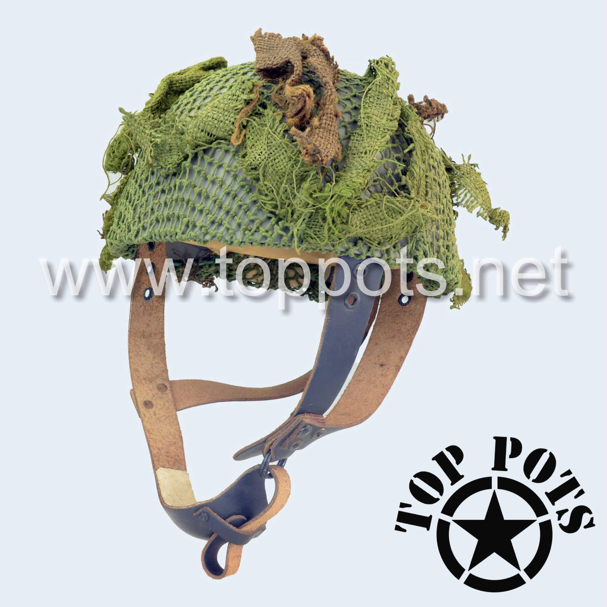 WWII British Army M1943 MKI MK1 Paratrooper Airborne Helmet and