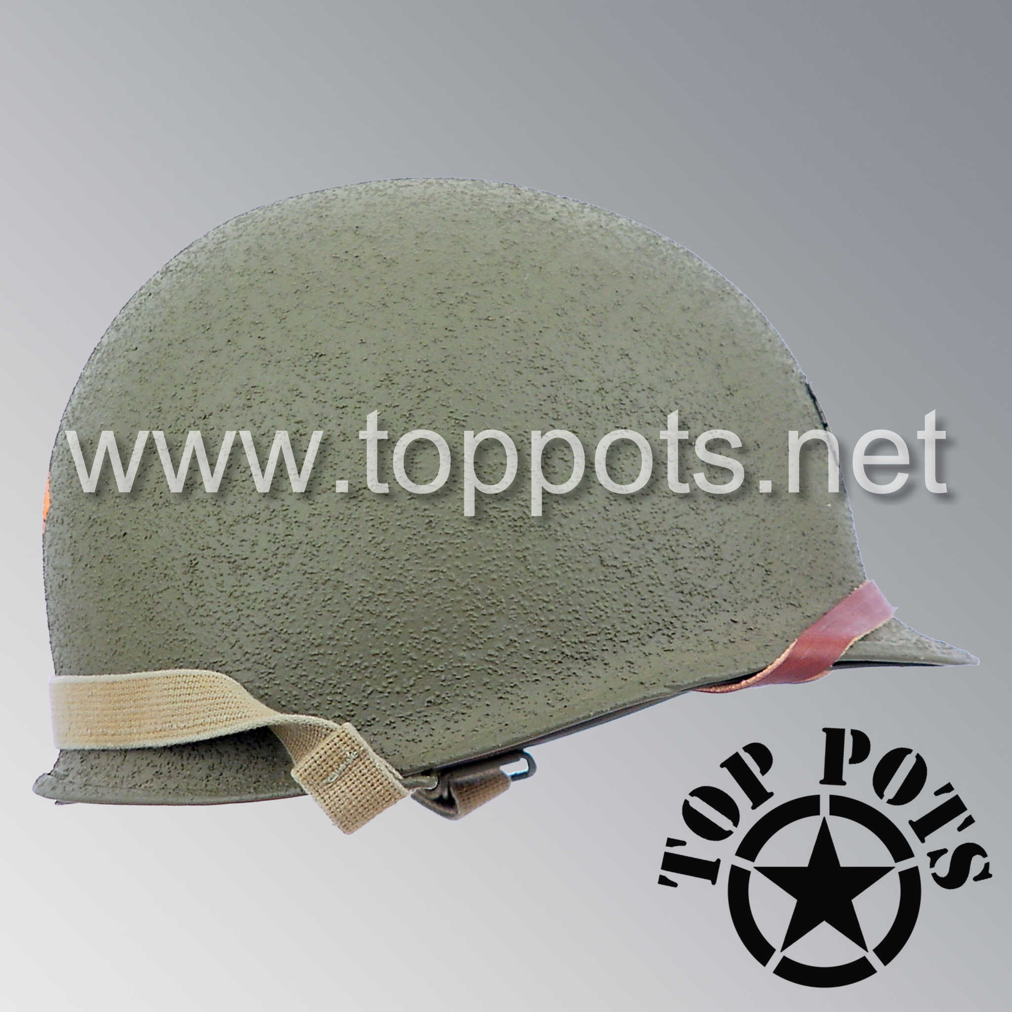 M1 Ranger Helmet WWII US Army Restored Original M1 Infantry Helmet Swivel Bale Shell an ...