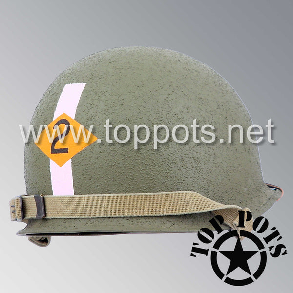 WWII US Army Restored Original M1 Infantry Helmet Swivel Bale Shell an ...