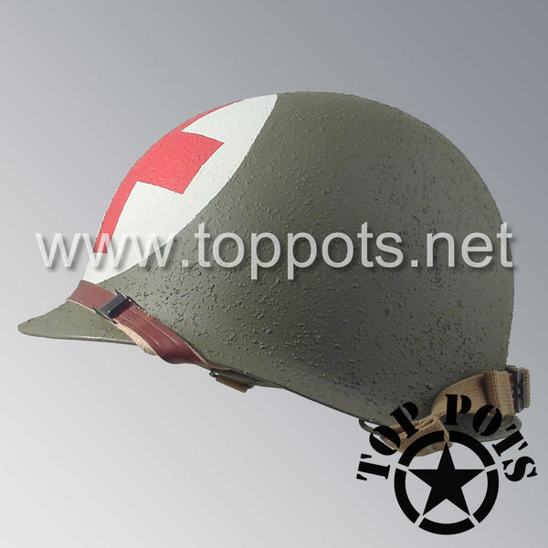 WWII US Army Restored Original M1 Infantry Helmet Swivel Bale Shell an ...