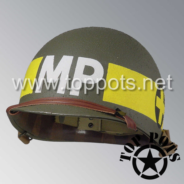 WWII US Army Restored Original M1 Infantry Helmet Swivel Bale Shell an ...