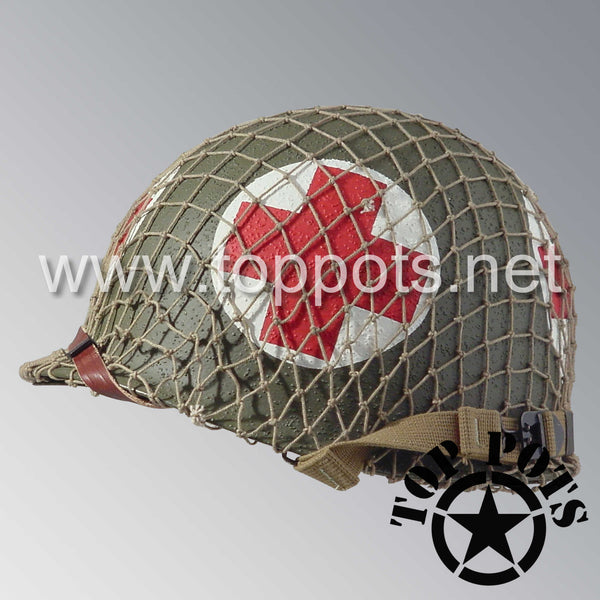 WWII US Army Restored Original M1 Infantry Helmet Swivel Bale Shell an ...