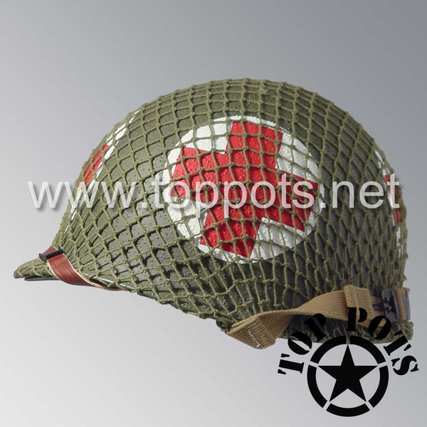 WWII US Army Restored Original M1 Infantry Helmet Swivel Bale Shell an ...