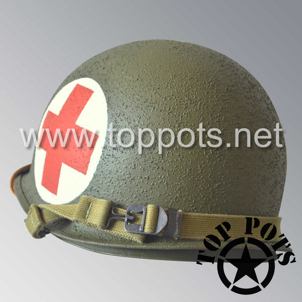 WWII US Army Restored Original M1 Infantry Helmet Swivel Bale Shell an ...