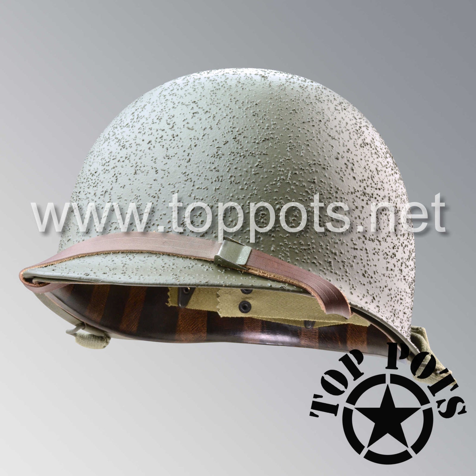 WWII US Army Restored Original M1 Infantry Helmet Swivel Bale McCord Shell and Liner