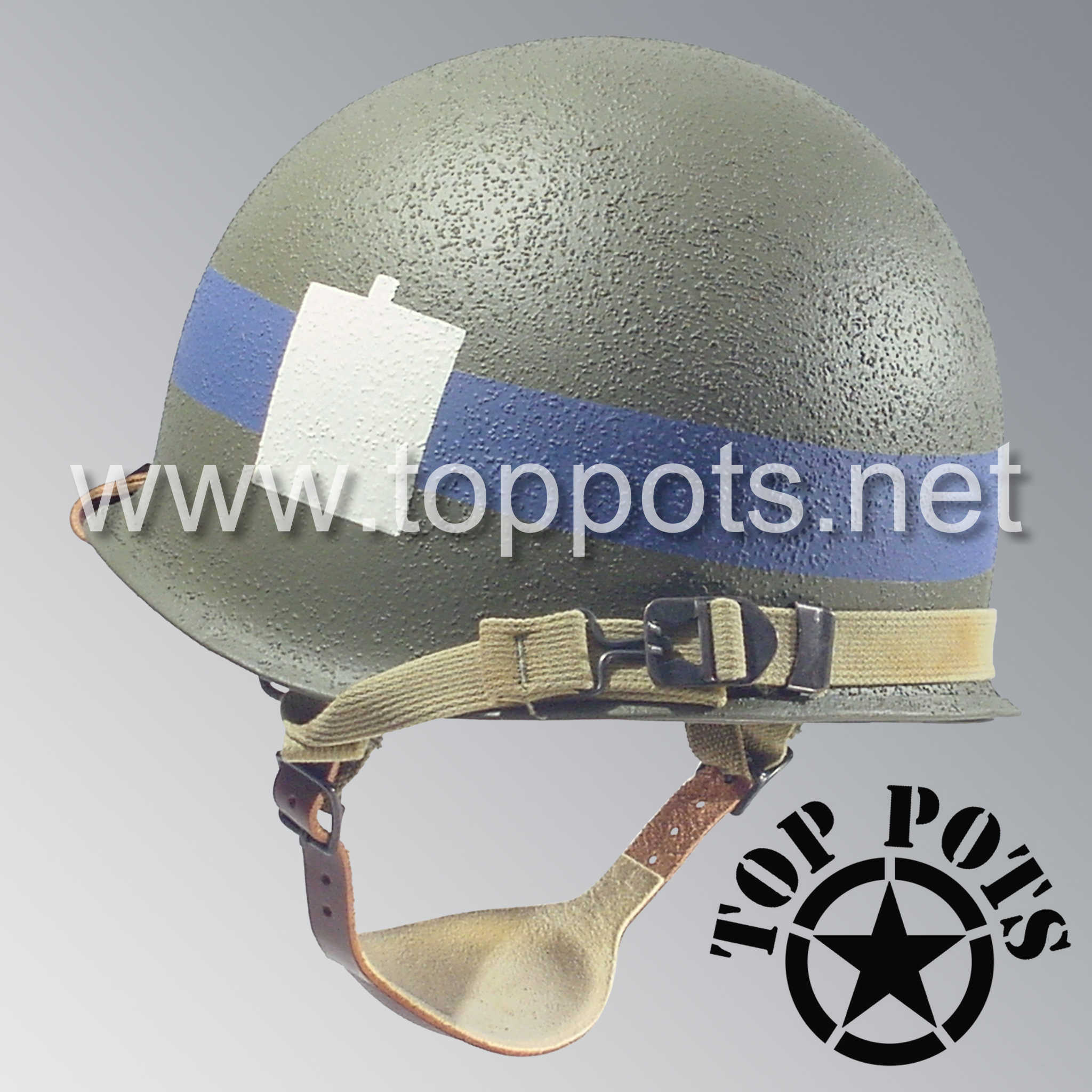 WWII US Army Restored Original M1C Paratrooper Airborne Helmet Swivel - Top Pots WWII US Army Restored Original M1C Paratrooper Airborne Helmet Swivel - Top Pots