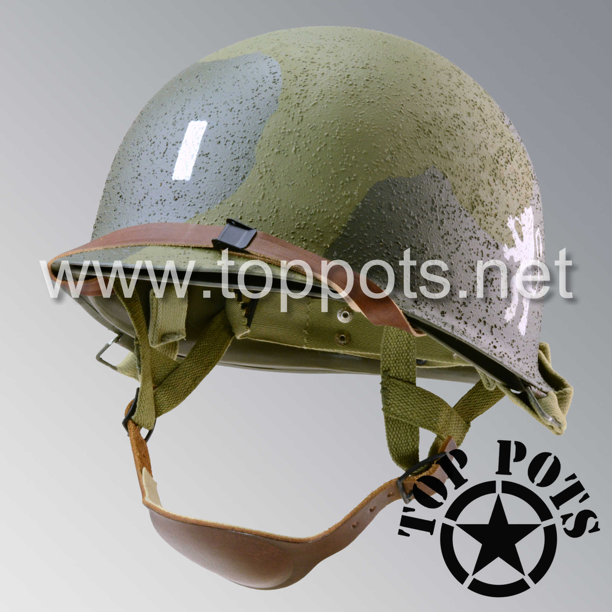 WWII US Army Reproduction M1C Paratrooper Airborne Helmet Swivel Bale - Top Pots WWII US Army Reproduction M1C Paratrooper Airborne Helmet Swivel Bale - Top Pots