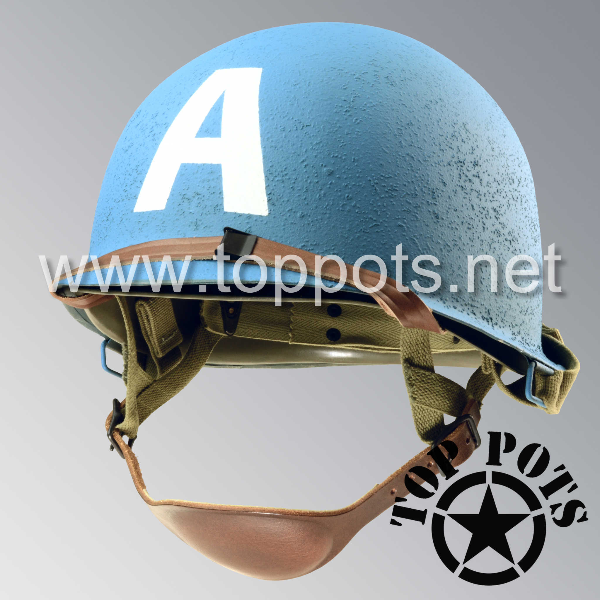 WWII US Army Reproduction M1C Paratrooper Airborne Helmet Swivel Bale - Top Pots WWII US Army Reproduction M1C Paratrooper Airborne Helmet Swivel Bale - Top Pots