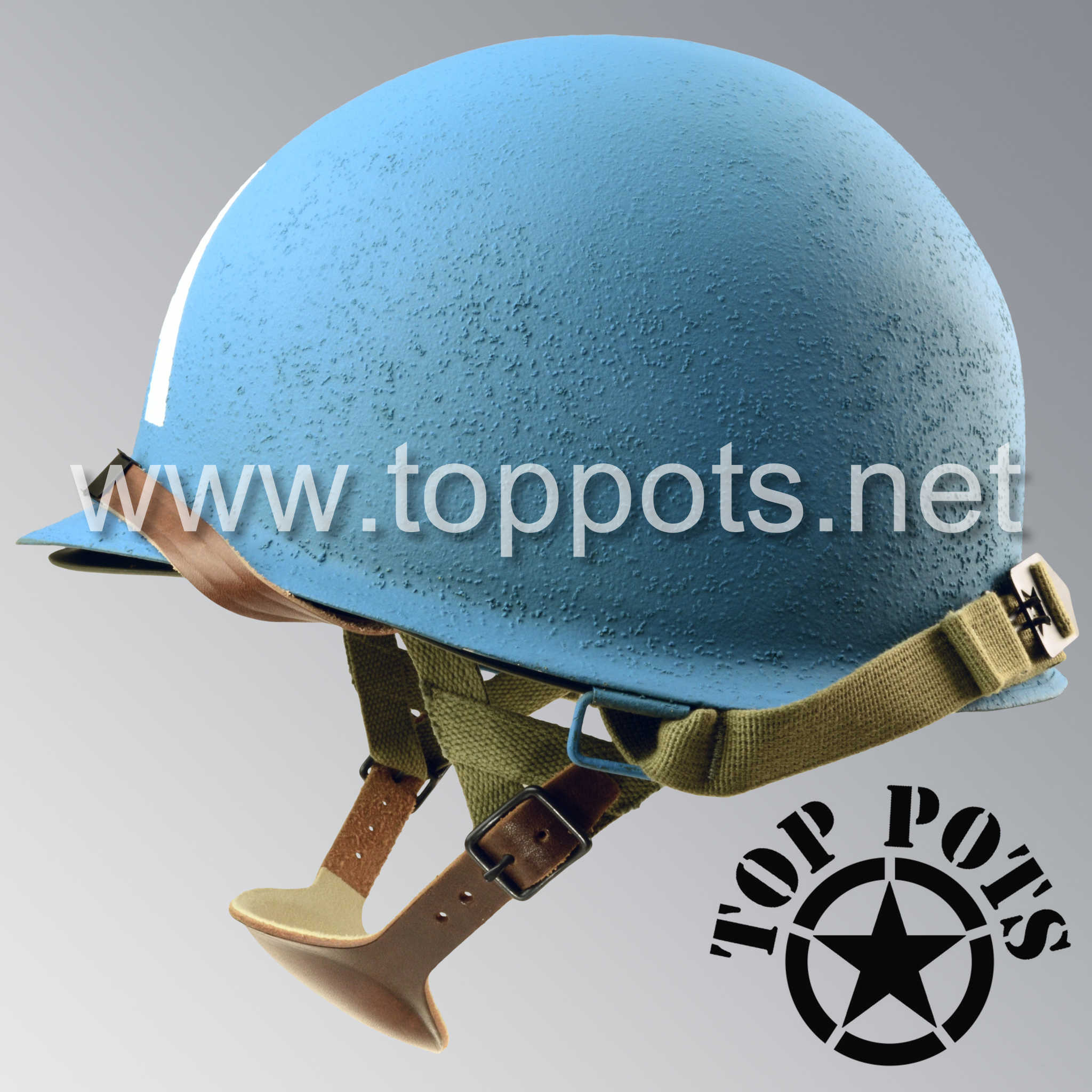 captain icon h on us soldier ww2 helmet WWII US Army Reproduction M1C Paratrooper Airborne Helmet Swivel Bale - Top Pots