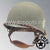 WWII US Army Aged Original M2 Paratrooper Airborne Helmet D Bale Shell and Liner with 501st PIR Emblem