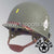 WWII US Army Restored Original M2 Paratrooper Airborne Helmet D Bale Shell and Liner with 506th PIR HQ Battalion Officer Emblem