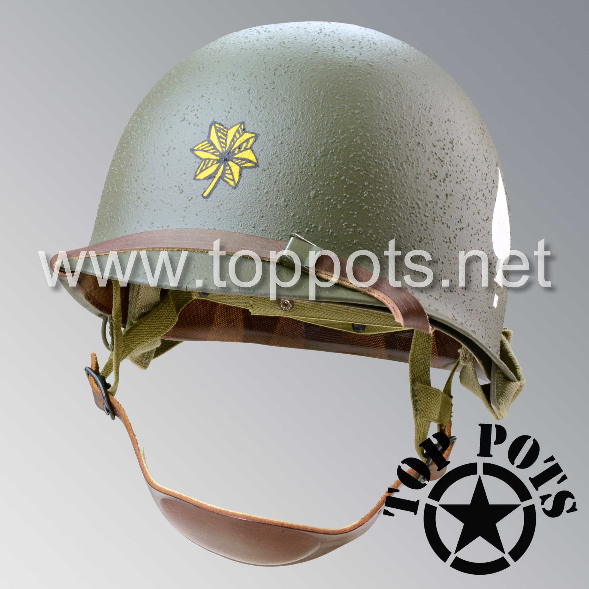 WWII US Army Restored Original M2 Paratrooper Airborne Helmet D