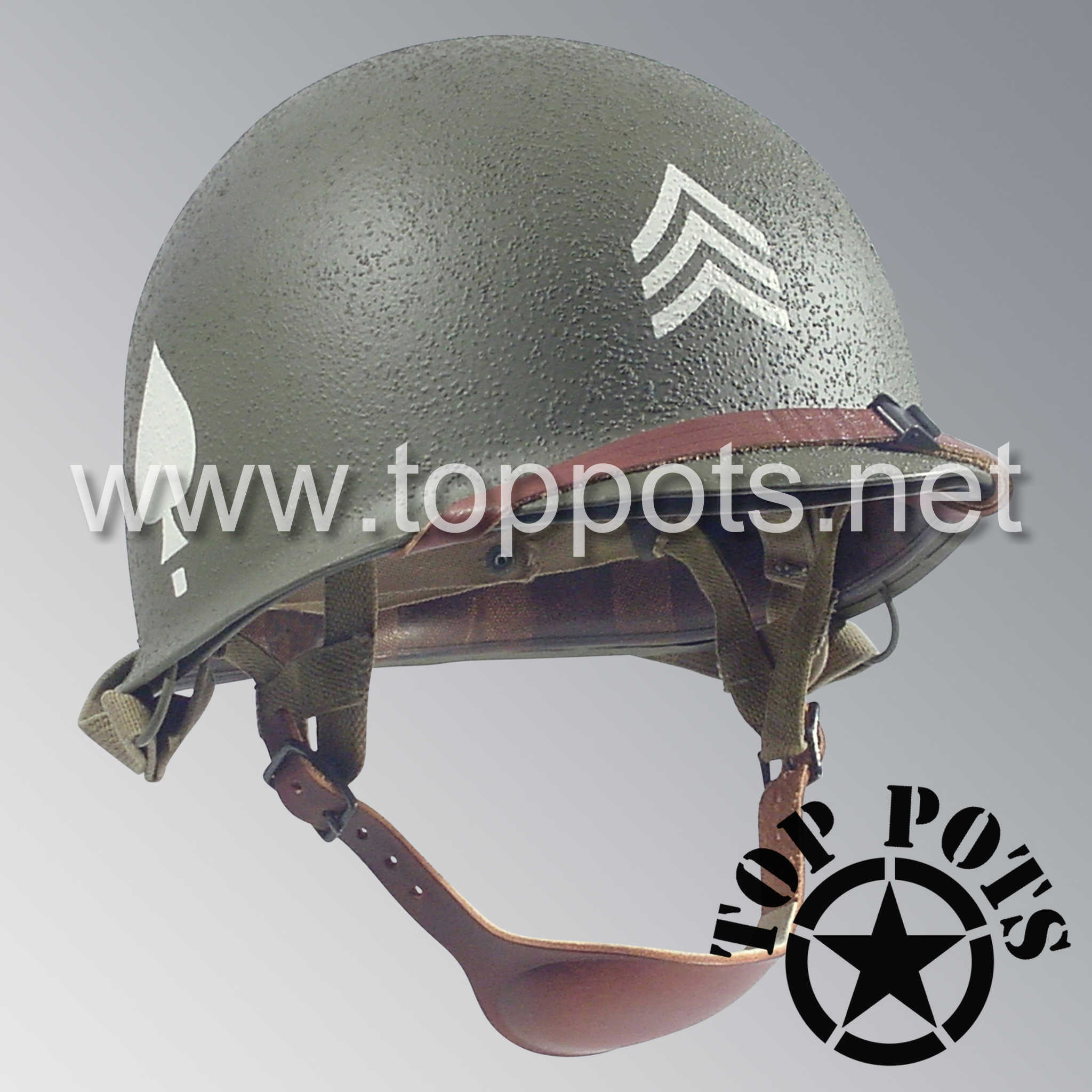 army of 2 motorcycle helmet WWII US Army Restored Original M2 Paratrooper Airborne Helmet D Bale S - Top Pots