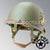 WWII US Army Restored Original M2 Paratrooper Airborne Helmet D Bale Shell and Liner with 17th Airborne Division Emblem