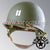WWII US Army Restored Original M2 Paratrooper Airborne Helmet D Bale Shell and Liner with 501st PIR Officer Emblem