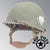 WWII US Army Aged Original M2 Paratrooper Airborne Helmet D Bale Shell and Liner with 502nd PIR 2rd Battalion Emblem