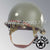 WWII US Army Restored Original M2 Paratrooper Airborne Helmet D Bale Shell and Liner with 506th PIR 2nd Battalion Officer Colonel Rank Emblem