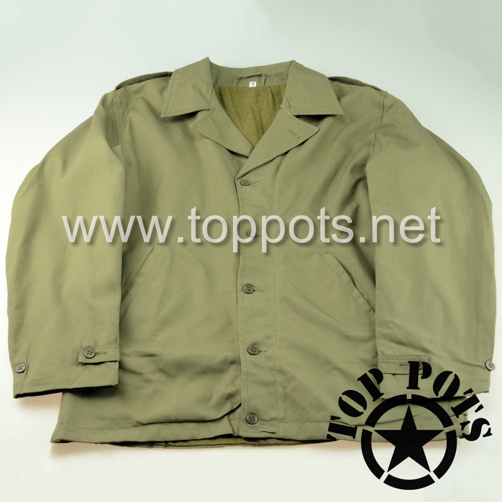 WWII US Army Reproduction M1941 Cotton Summer Combat Uniform Field Jacket - 2nd Pattern