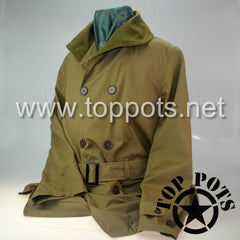 WWII US Army Reproduction M1938 Cotton Winter Combat Uniform Mackinaw Jacket Jeep Coat