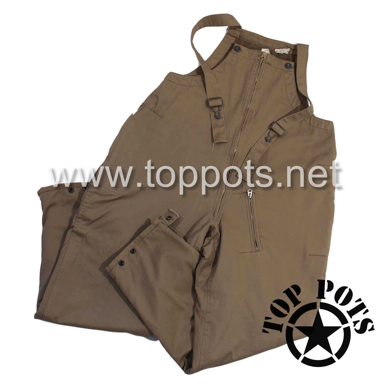 WWII US Army Reproduction Cotton Enlisted Winter Combat Uniform Tanker Bib Overall Trouser Pants