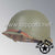 WWII US Army Restored Original M1 Infantry Helmet Swivel Bale Shell and Liner with 10th Armored Division Emblem