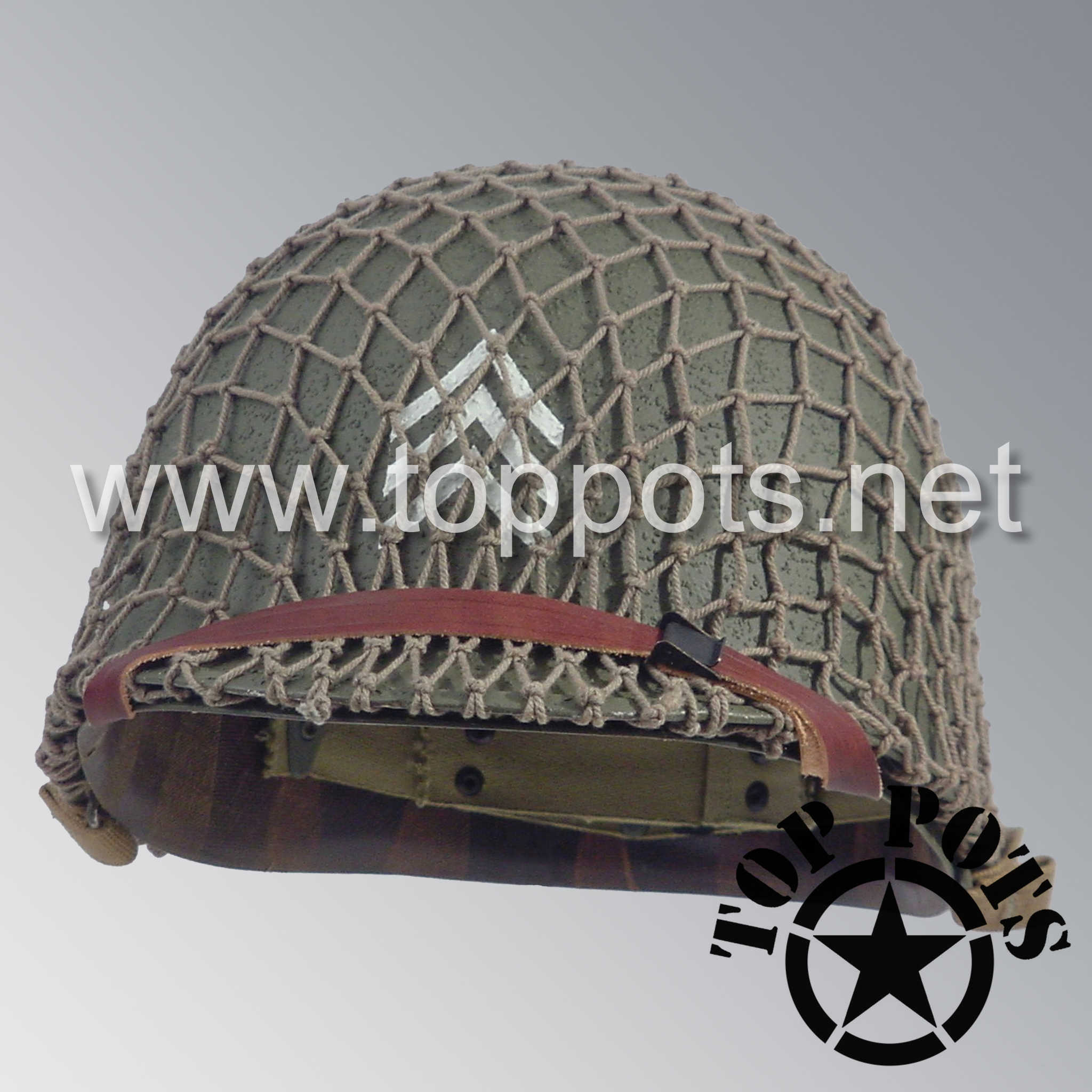 WWII US Army Restored Original M1 Infantry Helmet Swivel Bale
