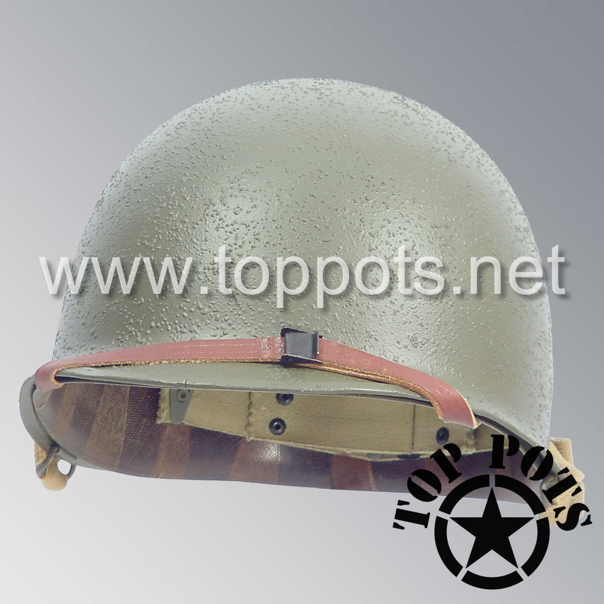 M1 Ranger Helmet WWII US Army Restored Original M1 Infantry Helmet Swivel Bale Shell an ...
