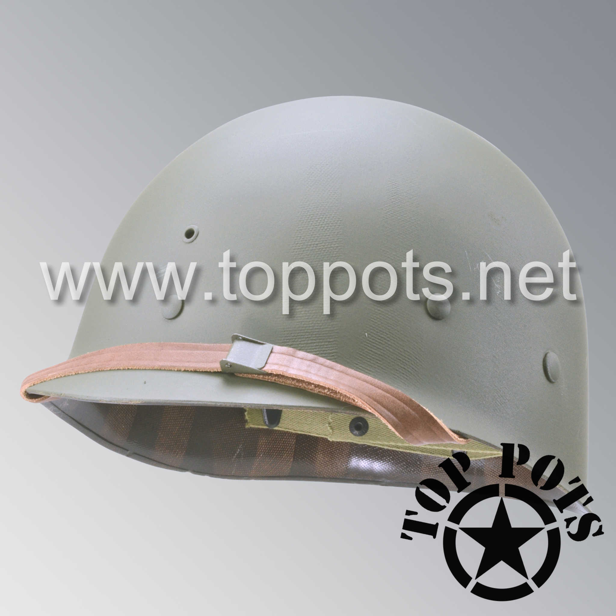 M1 Ranger Helmet WWII US Army Restored Original M1 Infantry Helmet Swivel Bale Shell an ...