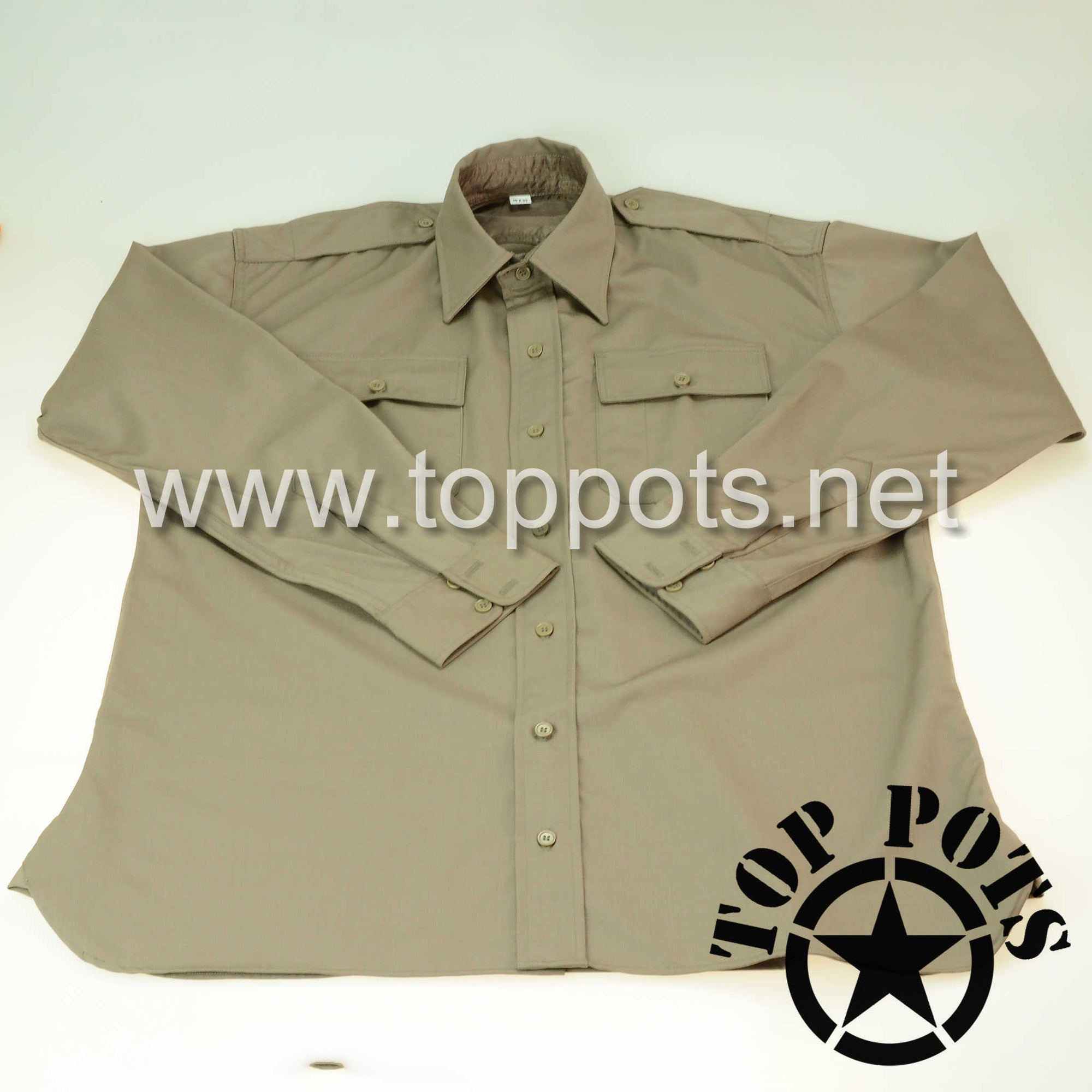 WWII US Army Reproduction Gabardine Officer Uniform Shirt – Pink Gabardine
