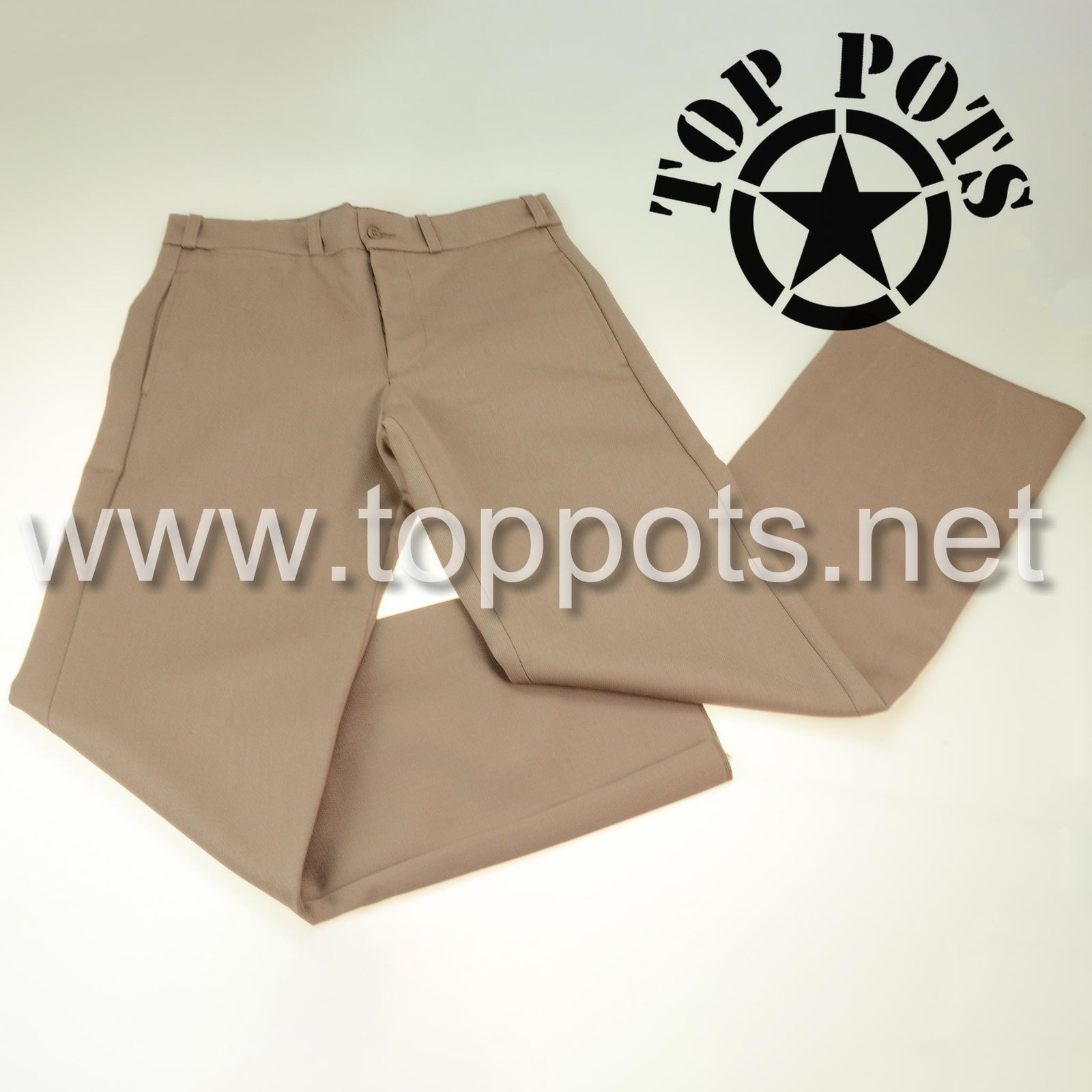 WWII US Army Reproduction M1937 Pink Wool Elastique Officer Uniform Trouser Pants